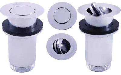 Obrázok produktu pre Výpust RAV Slezák CLICK CLACK pre umývadlo s prepadom 1 1/4" chróm MD0700