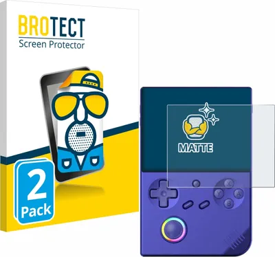 Produktbild von 2x BROTECT Schutzfolie für Anbernic RG40XXV Displayschutz Displayschutzfolie Folie Matt Entspiegelungsfolie
