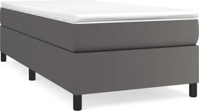 Obrázek produktu pro vidaXL Box spring bed frame grey 80x200 cm Imitace kůže