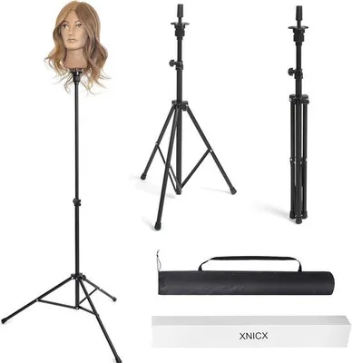 Produktbild von Famanu Pruikständer verstellbar 90-137 cm - mit Tragetasche