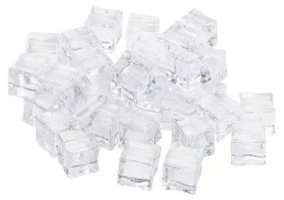 Produktbild von Belle Vous Klare Künstliche Eiswürfel (100 Stück) - 19mm Acryl Eiswürfel - Künstliche Plastik Eiswürfel für Hochzeiten, Vasenfüller, Tafelaufsätze,