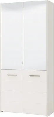 Immagine prodotto di Dmora Scarpiera Trabia 90x38x199h cm Bianco, 8 Ripiani 4 Ante