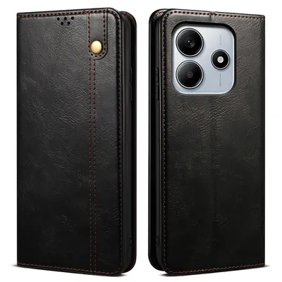 Immagine prodotto di Custodia per Xiaomi Redmi Note 14 5G in pelle flip case portafoglio con funzione stand nero