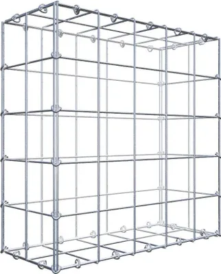 Immagine prodotto di Gabbione 50 cm x 50 cm x 20 cm (L x H x P), maglia 10 cm x 10 cm, anello a C
