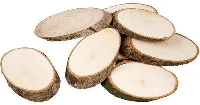 Produktbild von Creativ Company Holzscheiben Dekoration 7,5x4,5 cm 20 Stück