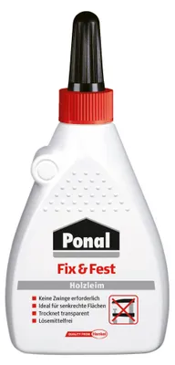 Produktbild von Ponal Holzleim Fix & Fest, Flasche mit 100g , 9H P100F