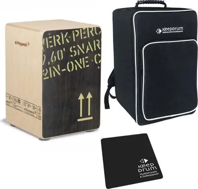 Immagine prodotto di Schlagwerk CP 403 BLK Cajon con borsa e cuscino per sedersi