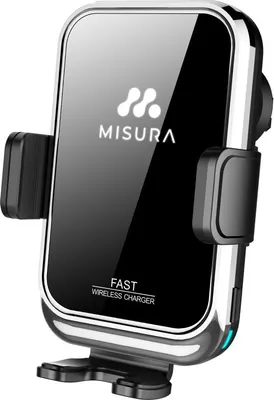 Produktbild von MISURA MA04 - Autotelefonhalterung mit kabelloser QC3.0-Aufladung SILVER