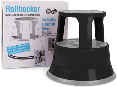 Productafbeelding van Opstapkruk rolkruk 40 cm | Veilig en robuust | Geschikt voor thuis en kantoor | getest