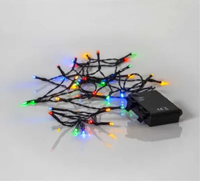 Zdjęcie produktu dla Łańcuch świetlny LED BATERIA / 40 LED / 2,8 M / BATERIA / TIMER / do użytku wewnątrz/na zewnątrz / IP44 / Multi