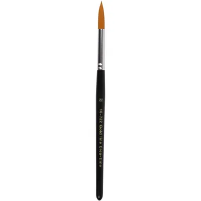 Produktbild von Creativ Company Pinselset Gold Line rund 22 zum Malen und Basteln