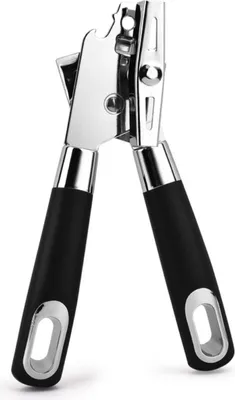 Produktbild von Manueller Dosenöffner, Sicherheitsdosenöffner aus Edelstahl mit rutschfestem Griff, Multifunktions-Flaschenöffner, Küchenwerkzeug