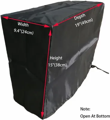 Obrázek produktu pro Ochranný kryt proti prachu pro počítače, antistatický, vodotěsný, rozměry 24x49x38 cm, určený pro počítače typu Mid-Tower