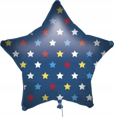 Image de Ballon en plastique étoile SET pour hélium poids 46cm