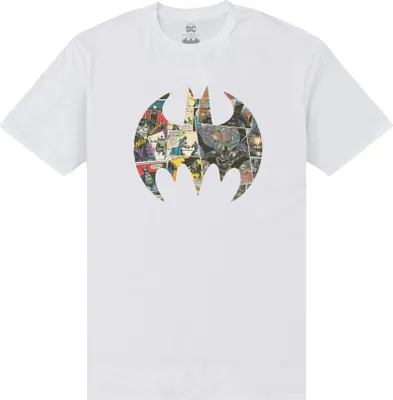Image de Batman - T-shirt Logo pour homme/femme unie PN166 (XXL) (Blanc)