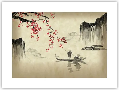 Produktbild von Poster - Poster ohne Rahmen - Blume Kirschen Japan - 40x30 cm - Wand Bild - Wanddeko - Wandbilder - Kunstposter - Wandposter - Bilder - Kunstdruck - Wanddekoration - Wandbild - P2XAA40x30-5020