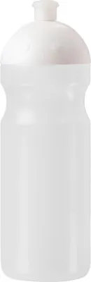 Produktbild von Weiße Trinkflasche 0,7 Liter mit Griffrille, Saugverschluss und Einhandbedienung für kalte Getränke