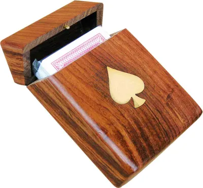 Produktbild von Kartenbox mit Klappdeckel inklusive Kartenspiel, 11x7,5x3,5cm Nautische Akzente