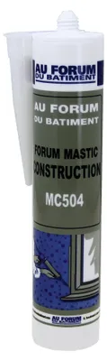Image de Mastic silicone construction MC504 blanc - CONSTRUCTION-BL