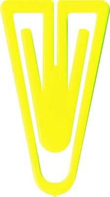 Produktbild von Büroklammern Plastiklips 35mm VE=10x200 Stück hellgelb