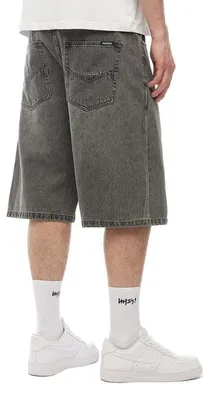 Image de Short pour homme Mass Denim Shorts Jeans Slang, coupe ample, gris - taille 30