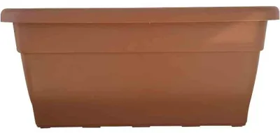 Image de Elzusha - Jardinière carrée en plastique Terra, 100 cm, avec trou de drainage
