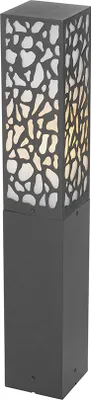 Produktbild von Moderner Außenpfosten Schwarz 60 cm IP44 Nicole
