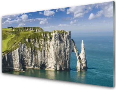 Produktbild von Acrylglasbilder 100x50 Wandbild Druck Fels Meer Landschaft