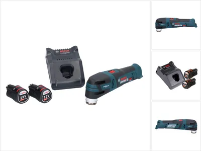 Immagine prodotto di Bosch GOP 12V-28 Professional Starlock Brushless Cordless Sander Cutter + 2x 2.0 Ah Batterie + Caricabatterie