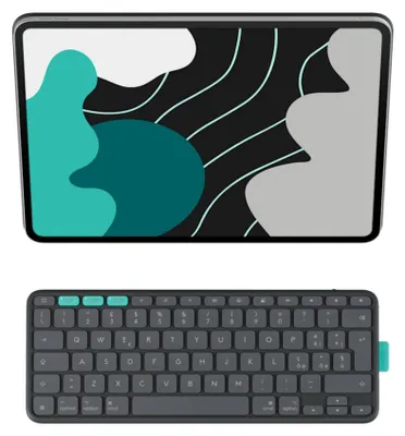 Immagine prodotto di Logitech Flip Folio Tastatur-Case Grafit| Für iPad Air 13″ (M2/M3), iPad Pro 13″ (M4)