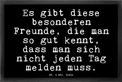Produktbild von Mr. & Mrs. Panda Schmutzmatte Es gibt diese besonderen... 40 x 60 cm - Schwarz - Geschenk, Schulfreund, bester Freund, Schmutzfangmatte, Freundin, Bodenvorleger, Sprüche