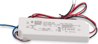Produktbild von Mean Well LPV-35-24 LED Netzteil 36W 24V 1.5A IP67 Schaltnetzteil CV