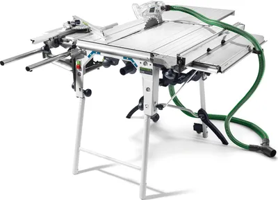 Produktbild von Festool Tischzugsäge CS 70 EBG-Set PRECISIO, incl. 1x Kreissägeblatt, Schiebetisch, Absaug-Set, Zubehör, Karton