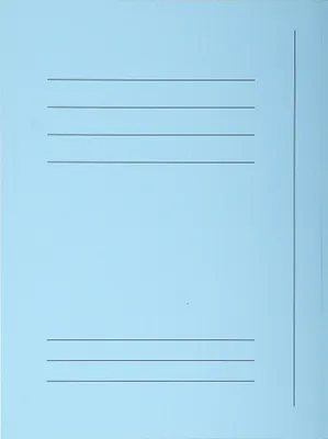 Produktbild von Exacompta Pack 50 Aktenmappen, + 3 Klappen, Index, A4, Hellblau, 235006E