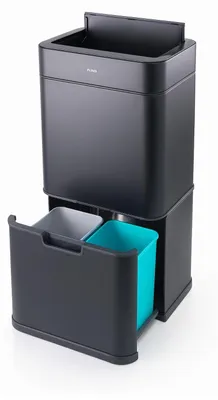 Produktbild von FlinQ Senzaro – 60L Mülleimer mit Abfalltrennung – Sensor-Mülleimer – Abfalleimer – Schwarz