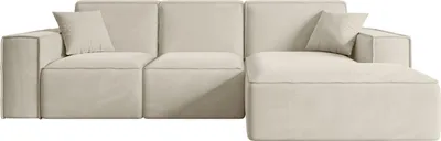Produktbild von ALTDECOR Ecksofa in L-Form SERRA-L - 266x169x80 cm Beige - Corner Sofa Bett Eckcouch Couch Wohnlandschaft Cauchsofa