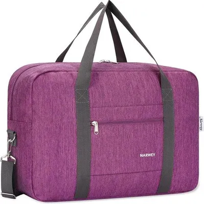 Productafbeelding van Famanu handtas, 55 x 40 x 20 cm, opvouwbare reistas, donkerpaars