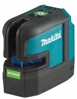 Zdjęcie produktu dla Makita SK105GDZ, 80 m, 3 mm/m, 4°, Czarny, Niebieski, 1/4,5/8", IP54