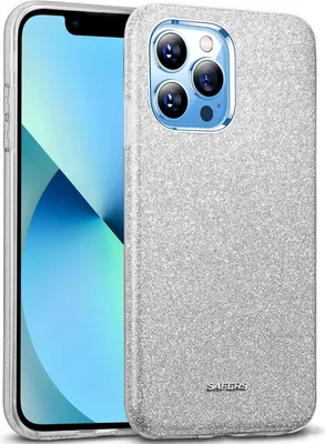 Immagine prodotto di Custodia del telefono cellulare per iPhone 13 Pro Max Custodia Glitter Cover TPU protettiva, argento