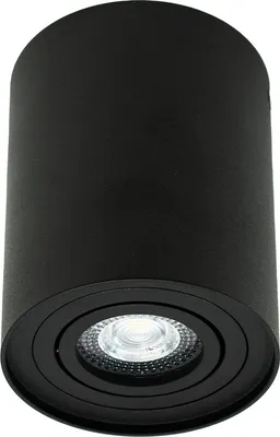 Produktbild von Aufbaustrahler Aufbauleuchte SKAND 1 BLACK GU10 Deckenleuchte rund schwarz EDO777100 EDO