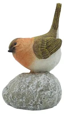 Vogelharzfigur handbemalt 12 cm Tischdeko
