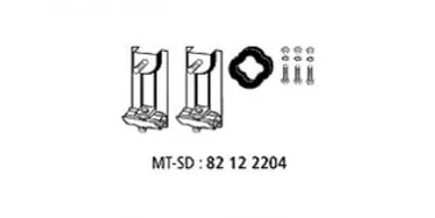 Produktbild von Hjs Montagesatz, Abgasanlage  82 12 2204