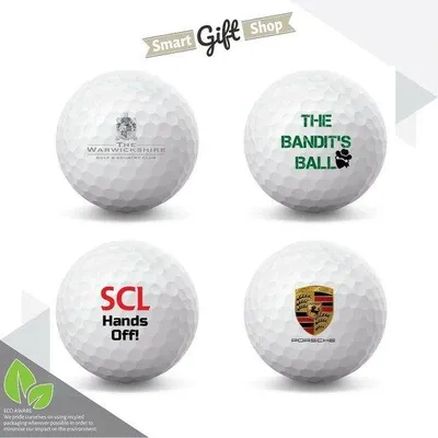 Produktbild von Famanu Golfball persönliches Geschenk - mit Holzständer - 4,2 cm - Design 15