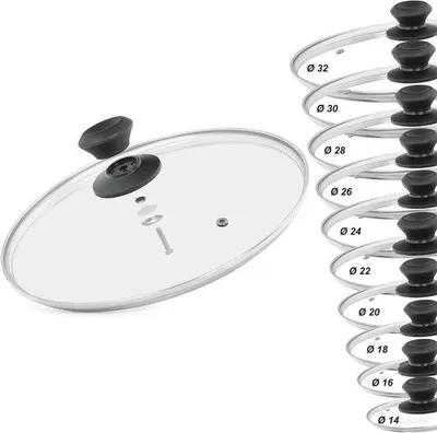 Produktbild von Glasdeckel mit Griff - Ø 16 cm