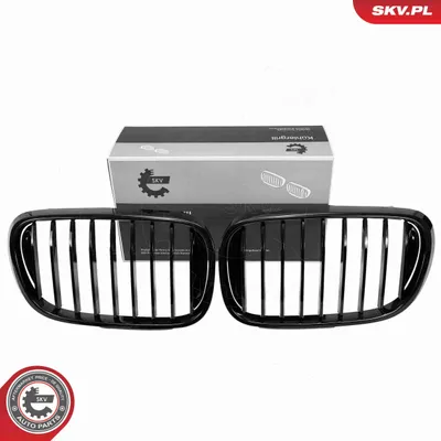 Produktbild von ESEN SKV 66SKV222 Kühlergrill Frontgrill für BMW 3 Limousine (E46) Schwarz Glänzend