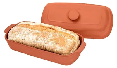 Produktbild von Brotbackform aus Terracotta mit Deckel