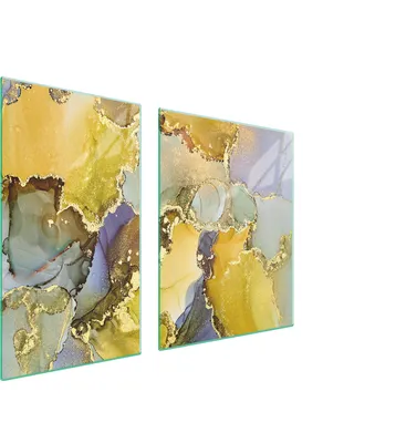 Produktbild von Glasplatte und Schneidebrett 100x52 Marmor