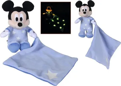 Immagine prodotto di Buonanotte Mickey con scialle luminoso al buio
