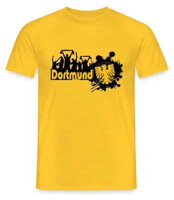 Produktbild von Spreadshirt Dortmund Stadt Fan Sport Fussball Männer T-Shirt, M, Gelb