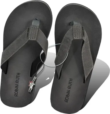 Produktbild von Robin Ruth Herren Zehentrenner Gr. 39-40 Strandschuhe grau Flip Sandale D2HZG401KS